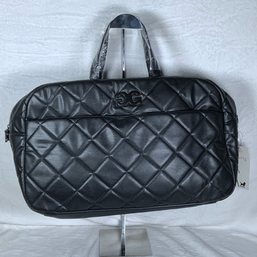 Gilda Paris Quilted Black Travel Bag
